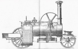 Lokomobila Fowlera z 1858r.